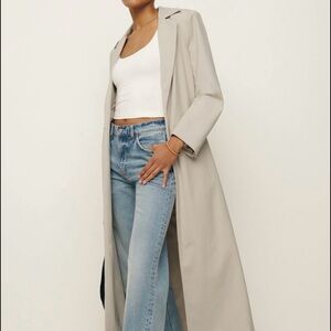 Reformation Gray Long Coat